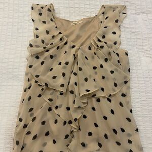 Polka Dot Ruffle Blouse